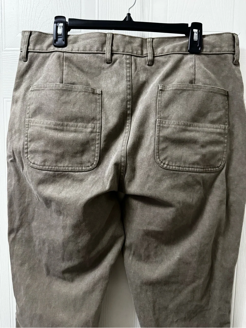 Taylor Stitch Olive Green Work Chinos